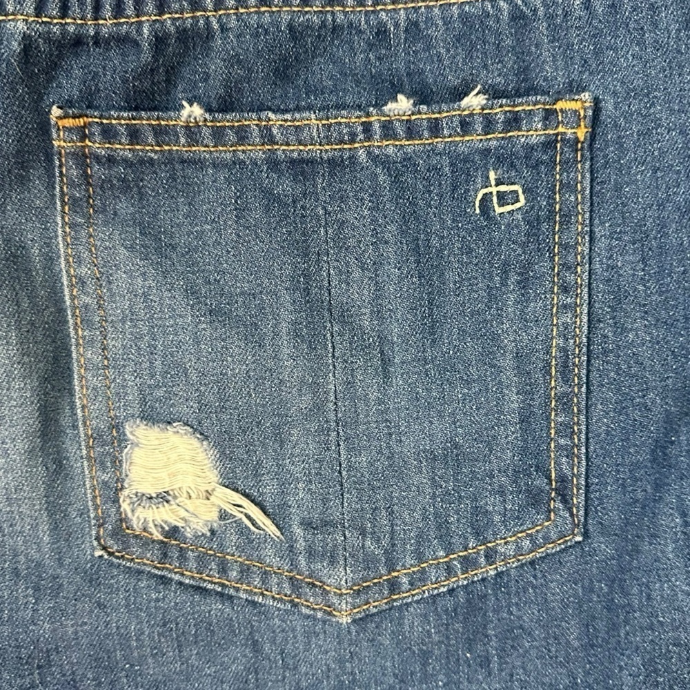Revolve Rag & Bone The Cut-Off Jean Shorts in Freeport Size 29 Distressed Retro - Picture 10 of 15